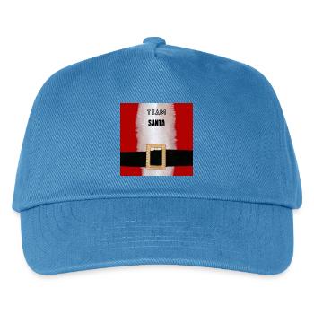 Team Santa Belt Motif - Kids’ Baseball Cap - peacock-blue - Front