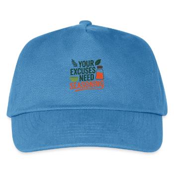 Your Excuses Need Seasoning Dietitian Expert  - Kids’ Baseball Cap - peacock-blue - Front