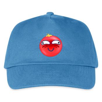 Christmas Ball Embarrassed Smile - Kids’ Baseball Cap - peacock-blue - Front