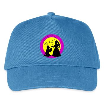 Brautpaar Ehepaar Hochzeit - Kinder Basecap - Pfauenblau - Vorne