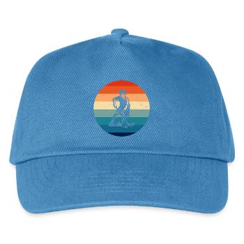 A must-have for real floorball - Kids’ Baseball Cap - peacock-blue - Front