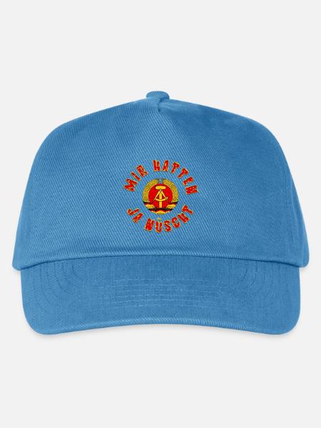 DDR Mir Hatten ja nüscht Hoodie, Shirt Tasse - Kinder Basecap - Pfauenblau