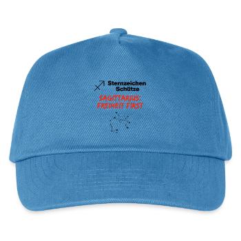 Sternzeichen Schütze – Freiheit first - Kinder Basecap - Pfauenblau - Vorne