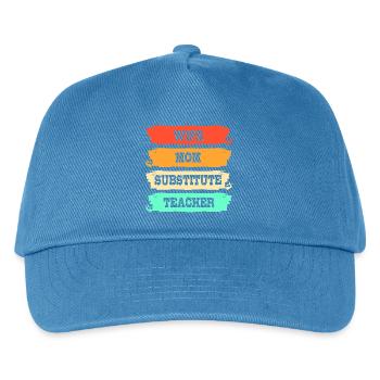 Professeur remplaçant Professeur remplaçant - Casquette de baseball Enfant - bleu paon - Devant