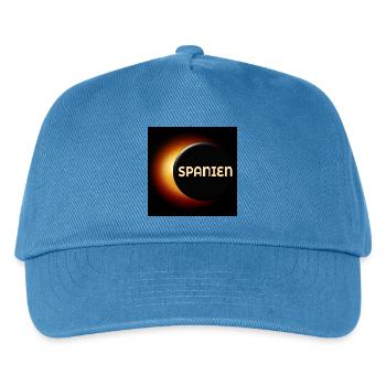 Éclipse solaire totale Espagne 2026 - Casquette de baseball Enfant - bleu paon - Devant