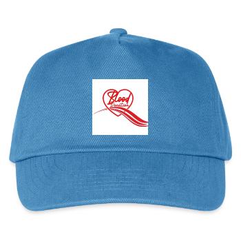 Blood Donation Heart Logo - Kids’ Baseball Cap - peacock-blue - Front