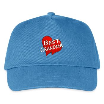 BEST GRANDMA - Kinder Basecap - Pfauenblau - Vorne