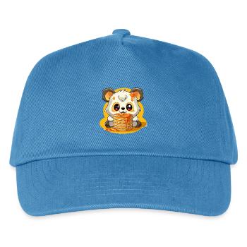 Caramel Panda Pancakes - Kids’ Baseball Cap - peacock-blue - Front