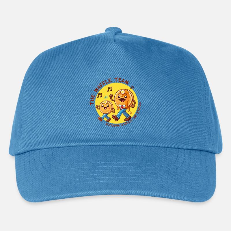 Team Waffle - Kinder Basecap - Pfauenblau