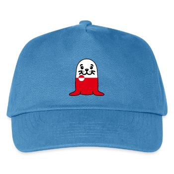 Robbe Grönland - Kinder Basecap - Pfauenblau - Vorne