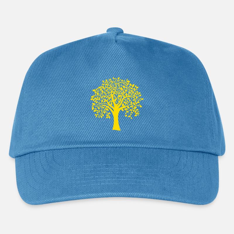 Icon Orange Jumbo Tree Print Silhouette - Kinder Basecap - Pfauenblau