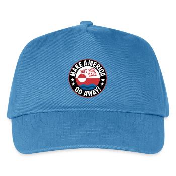 Grönland steht nicht zum Verkauf! - Grönland / Grønland - Kinder Basecap - Pfauenblau - Vorne