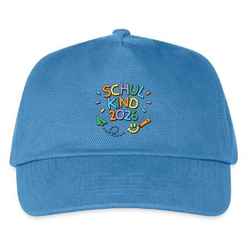 School Child 2026 School Enrollment Back to School - Kids’ Baseball Cap - peacock-blue - Front