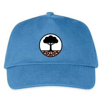 Lebensbaum Kreis Icon - Kinder Basecap - Pfauenblau - Vorne