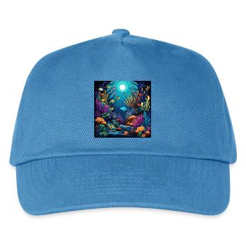 Coral Reef Underwater World - Kids’ Baseball Cap - peacock-blue - Front