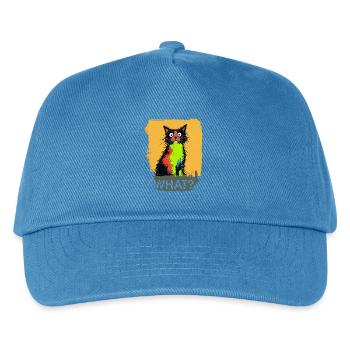 What Cat Color Explosion - Kids’ Baseball Cap - peacock-blue - Front