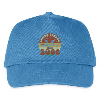 20e anniversaire : Légende vivante depuis le VIN 03/2006 - Casquette de baseball Enfant - bleu paon - Devant