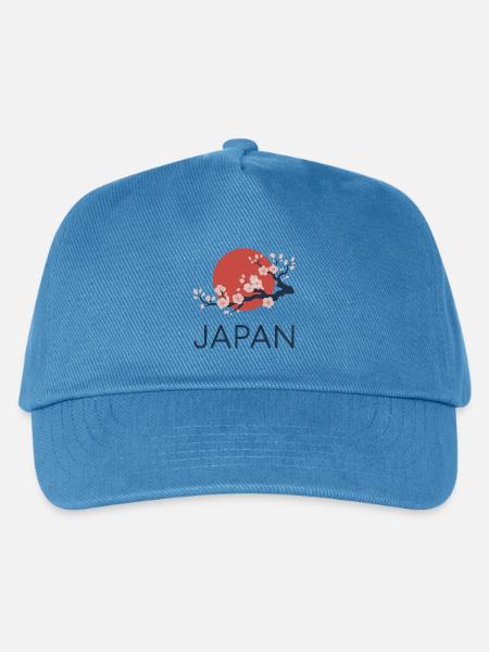 Japan Kirschblüte Minimal - Kinder Basecap - Pfauenblau