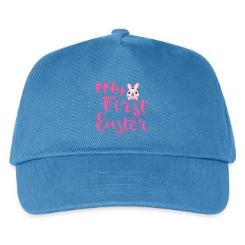 Mein erster Osterhase - Kinder Basecap - Pfauenblau - Vorne