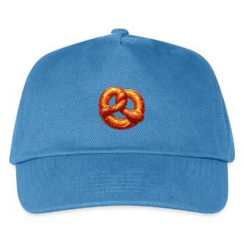 Brezel - Kinder Basecap - Pfauenblau - Vorne