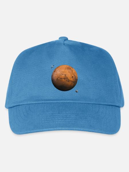 Planet Mars - Kinder Basecap - Pfauenblau