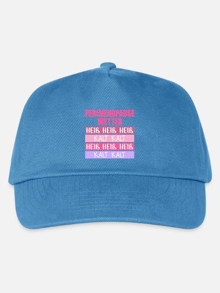 Wechseljahre Perimenopause Hitze - Kinder Basecap - Pfauenblau