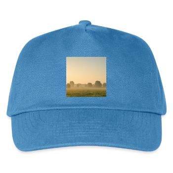 Brouillard matinal sur la prairie dorée - Casquette de baseball Enfant - bleu paon - Devant