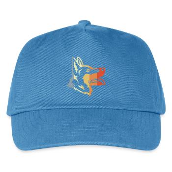 Vintage Deutscher Schäferhund - Kinder Basecap - Pfauenblau - Vorne