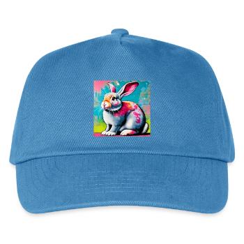 rabbit - Kids’ Baseball Cap - peacock-blue - Front