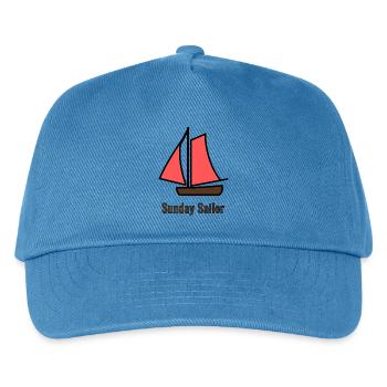 Sunday Sailor - Red Gaff Sailor - Kids’ Baseball Cap - peacock-blue - Front