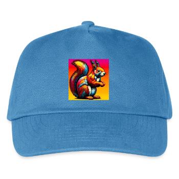 écureuil - Casquette de baseball Enfant - bleu paon - Devant