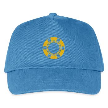Pièce de casino - Casquette de baseball Enfant - bleu paon - Devant