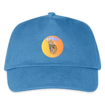 Singende Katze und Peace Mic #LouLou - Kinder Basecap - Pfauenblau - Vorne