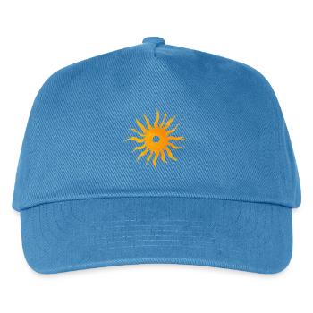 sun, sun logo, sun symbol - Kids’ Baseball Cap - peacock-blue - Front