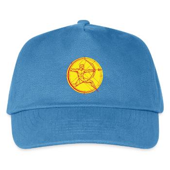 Schütze Sternzeichen – Ziel & Freiheit - Kinder Basecap - Pfauenblau - Vorne