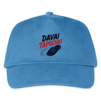 Davai Tapochki | Lustiger Slawen Humor - Kinder Basecap - Pfauenblau - Vorne