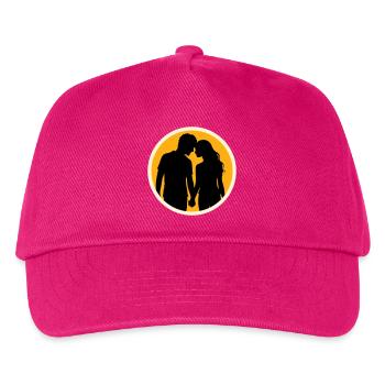 Couple Silhouette Love Romance Valentine's Day Boyfriend - Kids’ Baseball Cap - fuchsia - Front