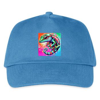 Gecko - Kids’ Baseball Cap - peacock-blue - Front