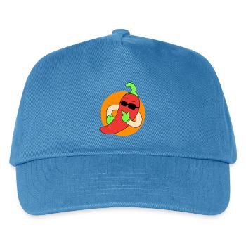 Kühle Chilischoten - Kinder Basecap - Pfauenblau - Vorne