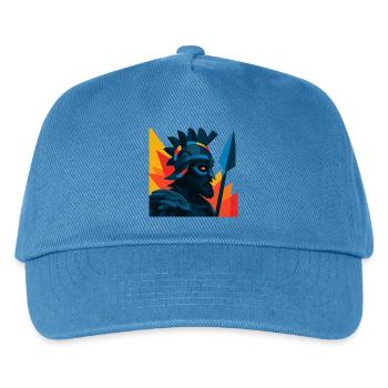 Griechisch-spartanischer Krieger - Kinder Basecap - Pfauenblau - Vorne