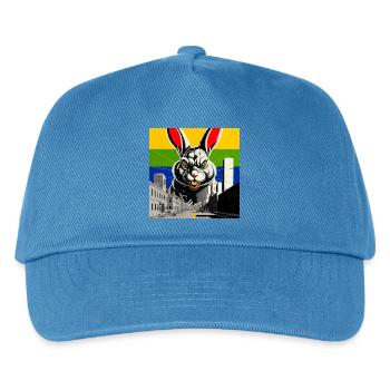 Monster Bunny Rage - Kids’ Baseball Cap - peacock-blue - Front
