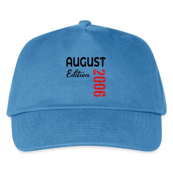 20e anniversaire août 2006 - Casquette de baseball Enfant - bleu paon - Devant