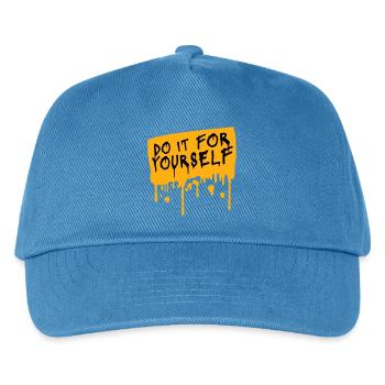 Do It For Yourself Inspirierend Selbstliebe Zitat - Kinder Basecap - Pfauenblau - Vorne