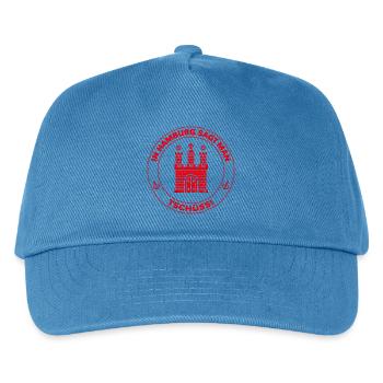In Hamburg Sagt Man Tschüss! (Abschied / Red) - Kinder Basecap - Pfauenblau - Vorne
