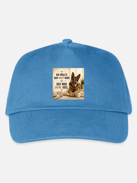 ich wollte nicht raus deine Idee - Kinder Basecap - Pfauenblau