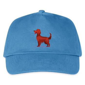 Irish Red Setter (comic) - Kids’ Baseball Cap - peacock-blue - Front