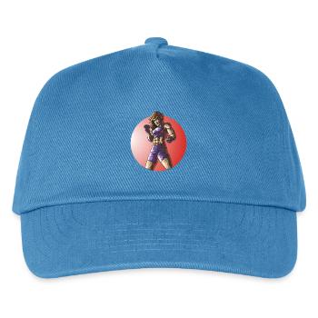 MMA Kämpferin Fitness Frau Design - Kinder Basecap - Pfauenblau - Vorne