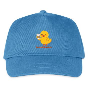Ente Kaffee Natuerlich - Kinder Basecap - Pfauenblau - Vorne