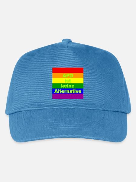 AFD IST KEINE ALTERNATIVE, NO NZS, NO AFD, GRÜN - Kinder Basecap - Pfauenblau