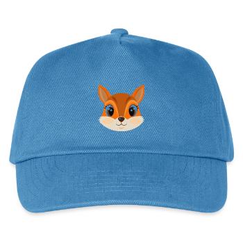 Eichhörnchengesicht - Kinder Basecap - Pfauenblau - Vorne